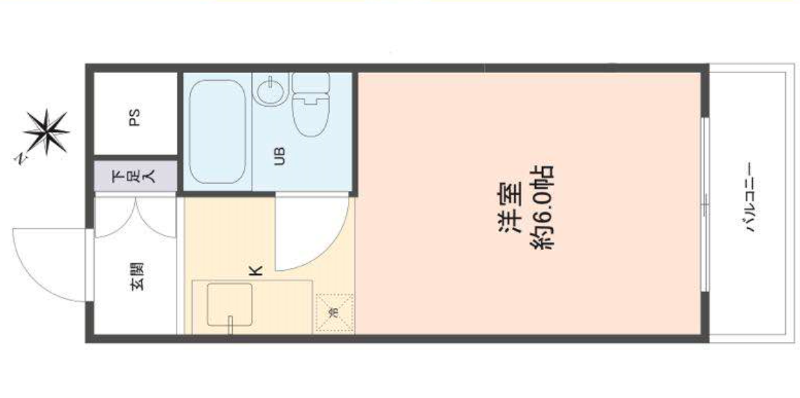 日本大阪-新北野单身公寓