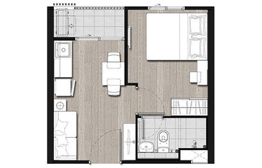 泰国曼谷-中央车站公寓 Plum Condo Central Station Phase II