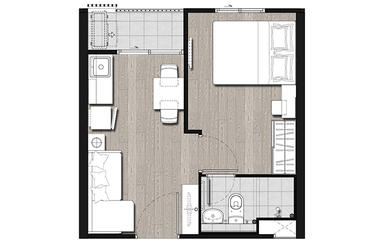 泰国曼谷-中央车站公寓 Plum Condo Central Station Phase II