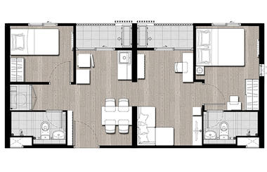 泰国曼谷-中央车站公寓 Plum Condo Central Station Phase II