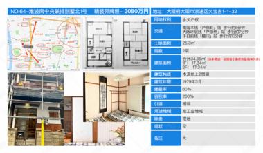 日本大阪-「优墅」NO.64-难波南中央联排别墅-北1号