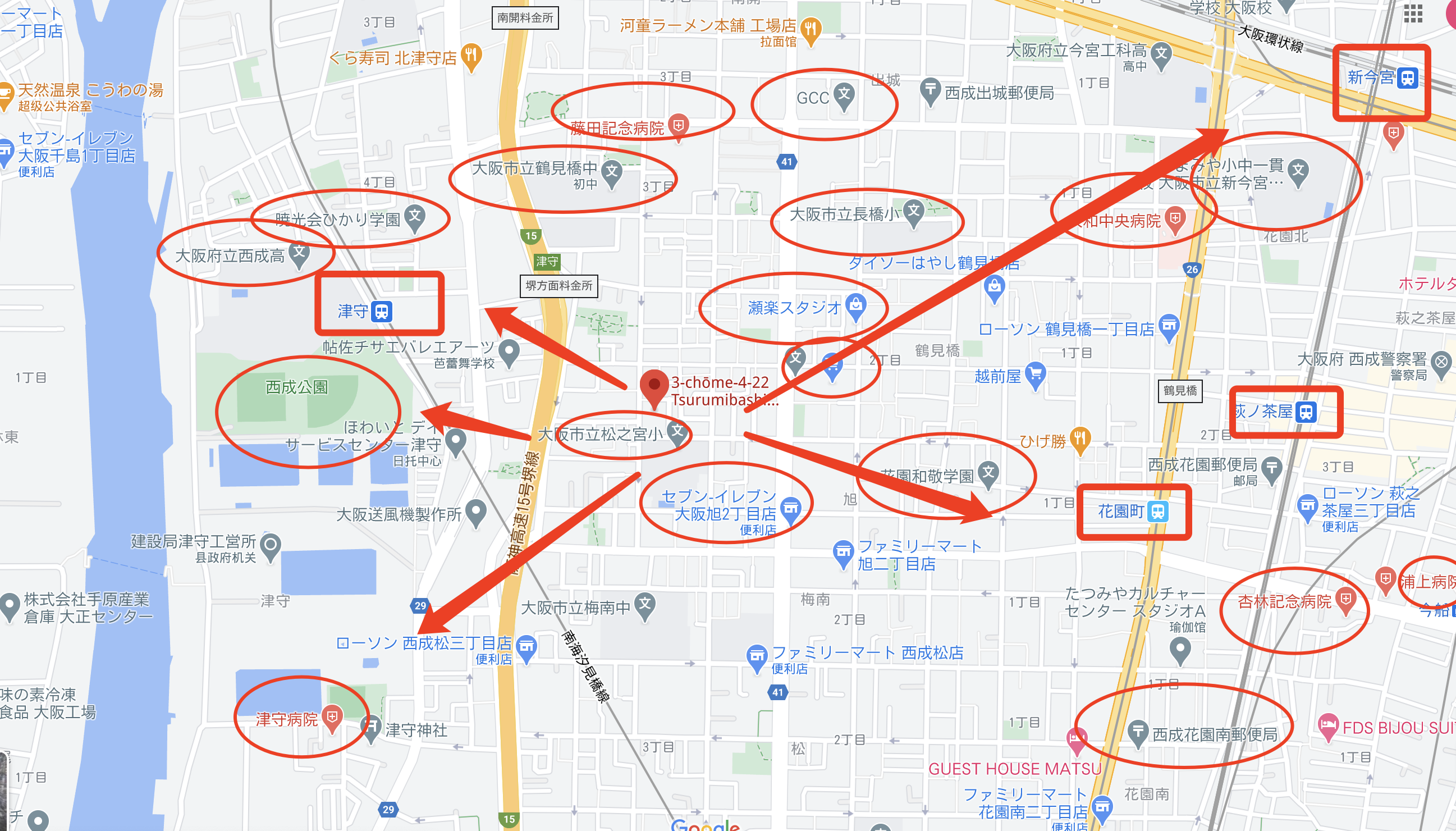 日本大阪-「优墅」NO.110-鹤见桥满租整栋收租别墅