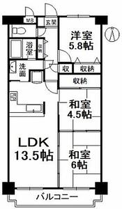 日本松山市-ライオンズガーデン松山紅葉町 5階/-