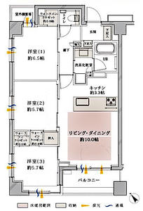 日本横滨-クオス港北ニュータウンステーションヴィラ 6階