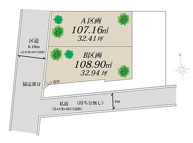 日本东京-世田谷区中町1丁目　売地　Ａ区画