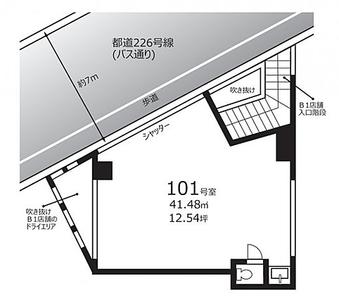 日本清濑市-「店舗」清瀬市松山 フォーレスト清瀬　売店舗・事務所 1階101号室