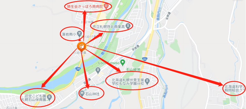 日本札幌市-「店舗」川沿18-1店舗