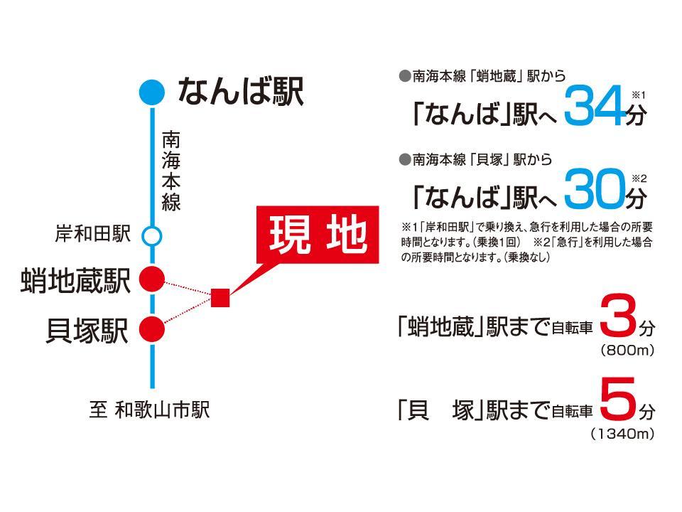 日本泉南郡-「土地」大阪南海本线旁临海别墅用地